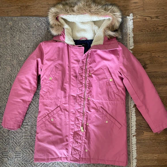 J. Crew Pink Primaloft Winter Coat S - Picture 1 of 4